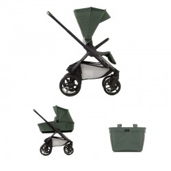 Carrito de bebé Dúo Keep + capazo Sleep Jané verde