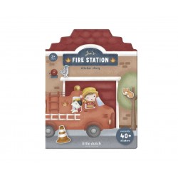 Pegatinas Reutilizables Bomberos Little Dutch