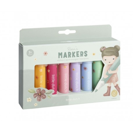 Rotuladores Punta Fieltro Rosa Little Dutch