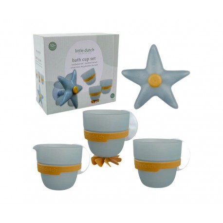 Juego de Baño Tazas y Estrella Azul Little Dutch