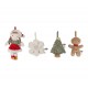 Set 4 Adornos de Navidad Rosa Little Dutch