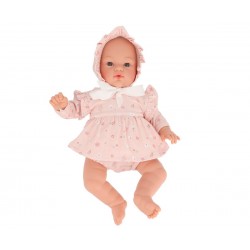 Muñeco Helena con Vestido y Gorrito Pink Flowe