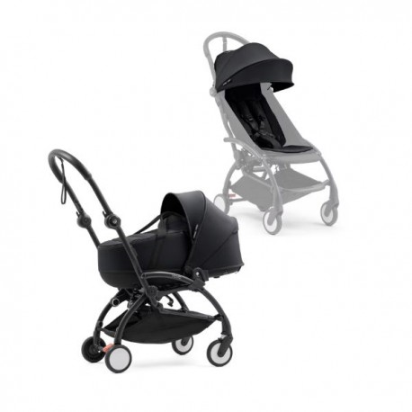 Carrito Stokke YOYO⁵ con capazo rígido NEGRO