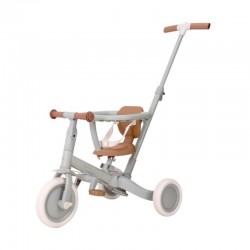 Triciclo Infantil 4 en 1 Little Dutch con barra verde